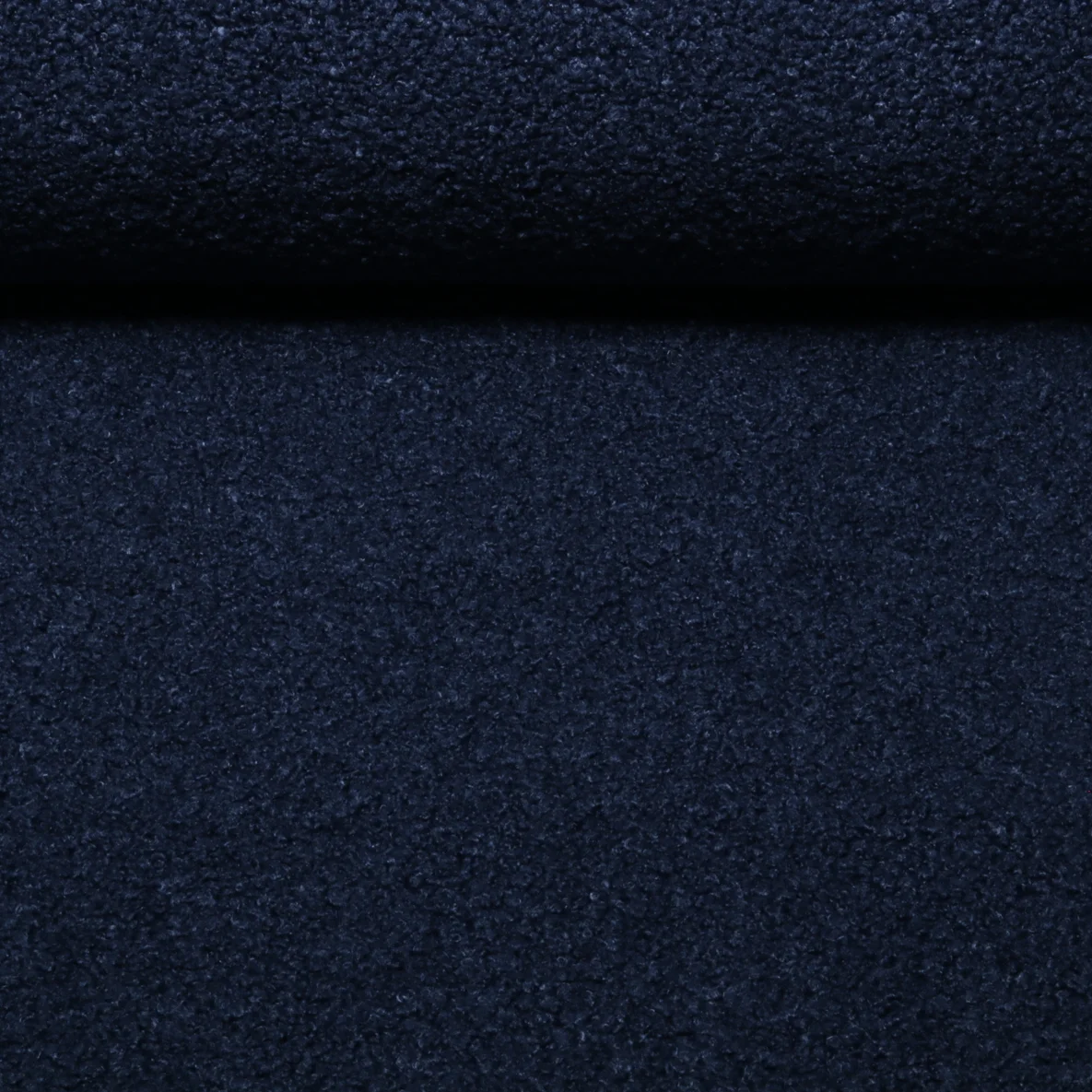 Sweat  Bouclé Uni Navy