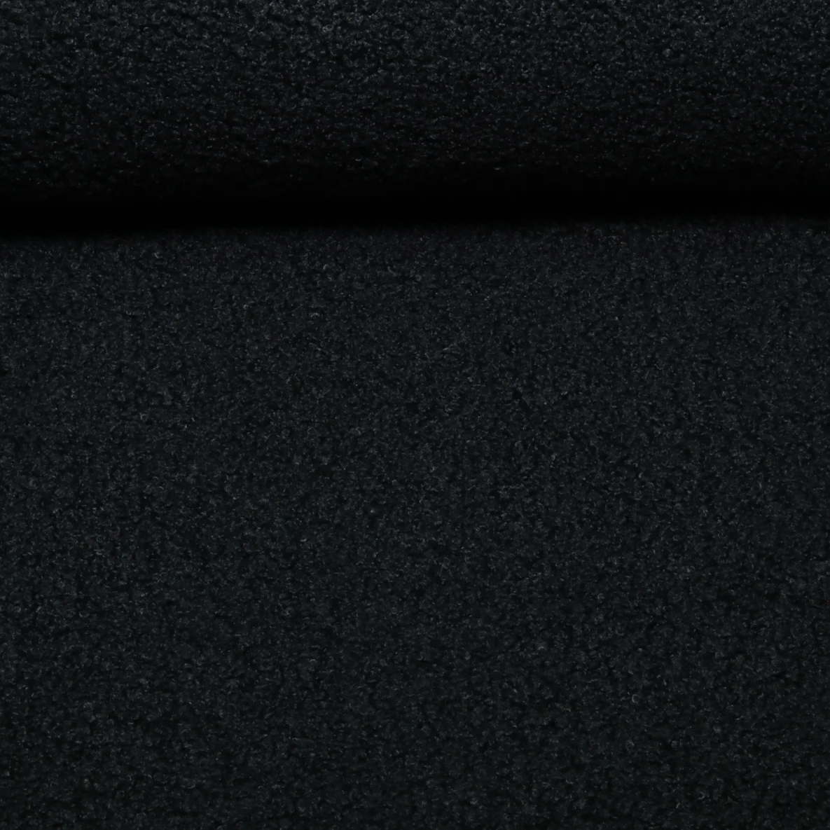 Sweat  Bouclé Uni Schwarz