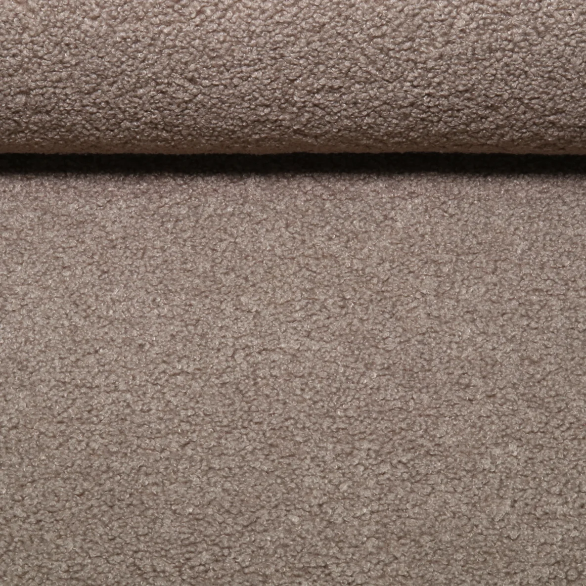 Sweat  Bouclé Uni Taupe