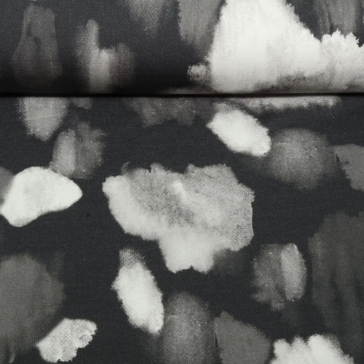 Sweat French Terry Camouflage Grau