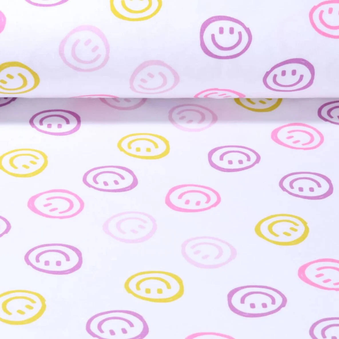 Sweat angeraut Smiley Weiß