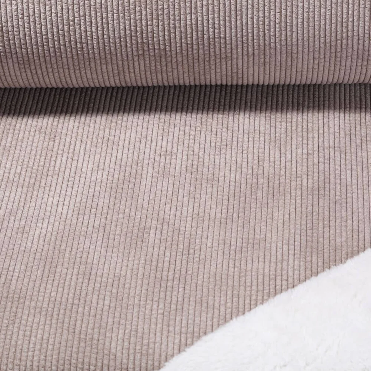 Teddy-Cord Doubleface Beige