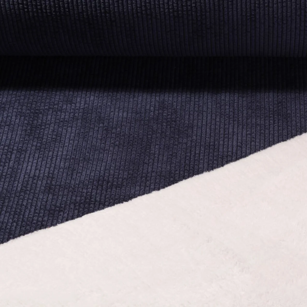 Teddy-Cord Doubleface Navy