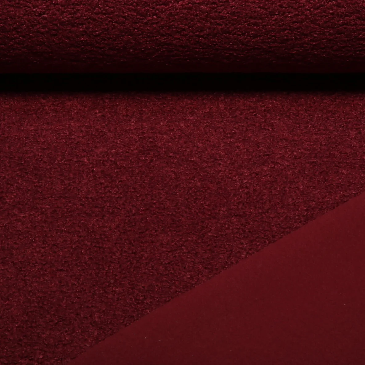 Teddyfleece Doubleface Uni Bordeaux