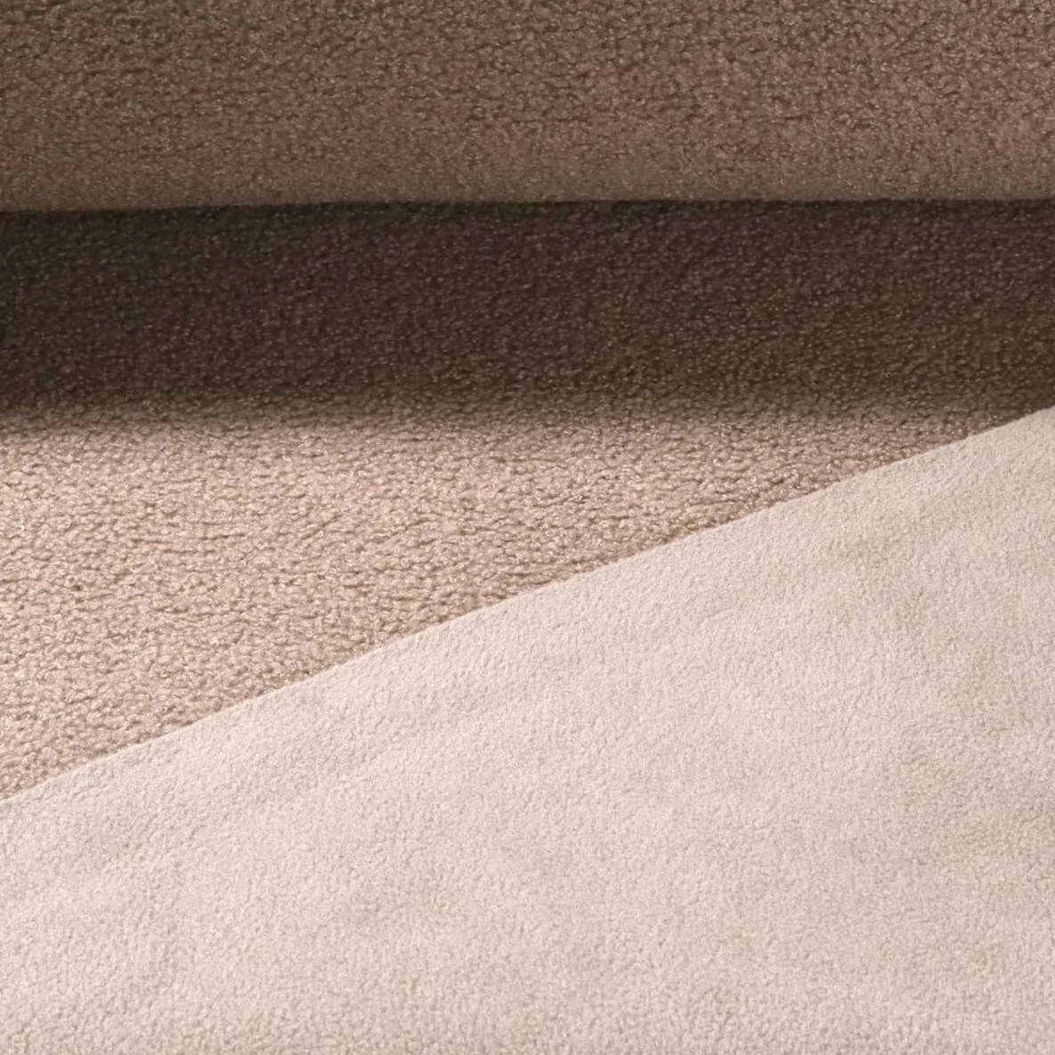 Teddyfleece Doubleface Uni Braun