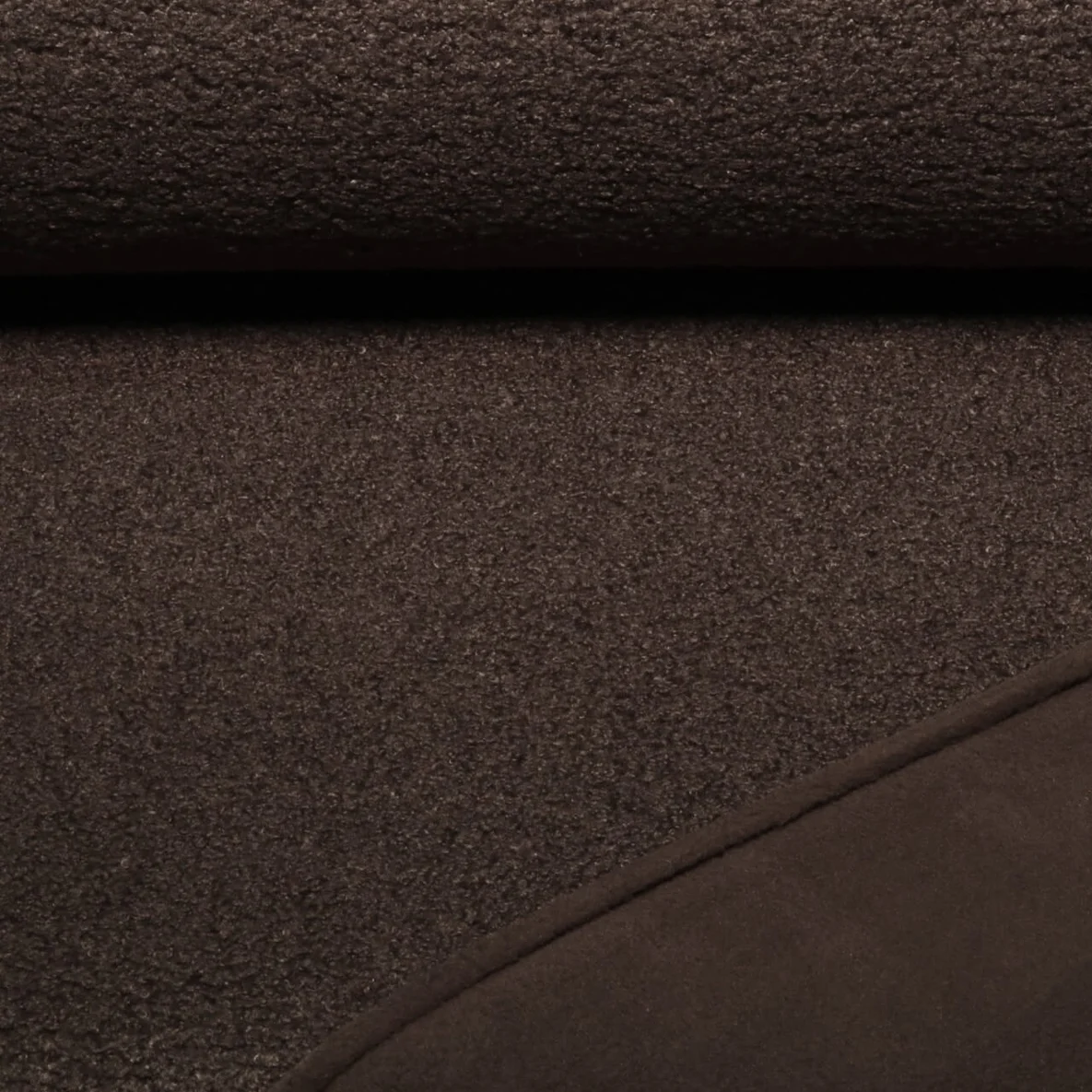Teddyfleece Doubleface Uni Braun