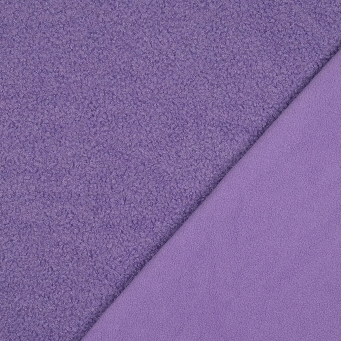 Teddyfleece Doubleface Uni Lavendel