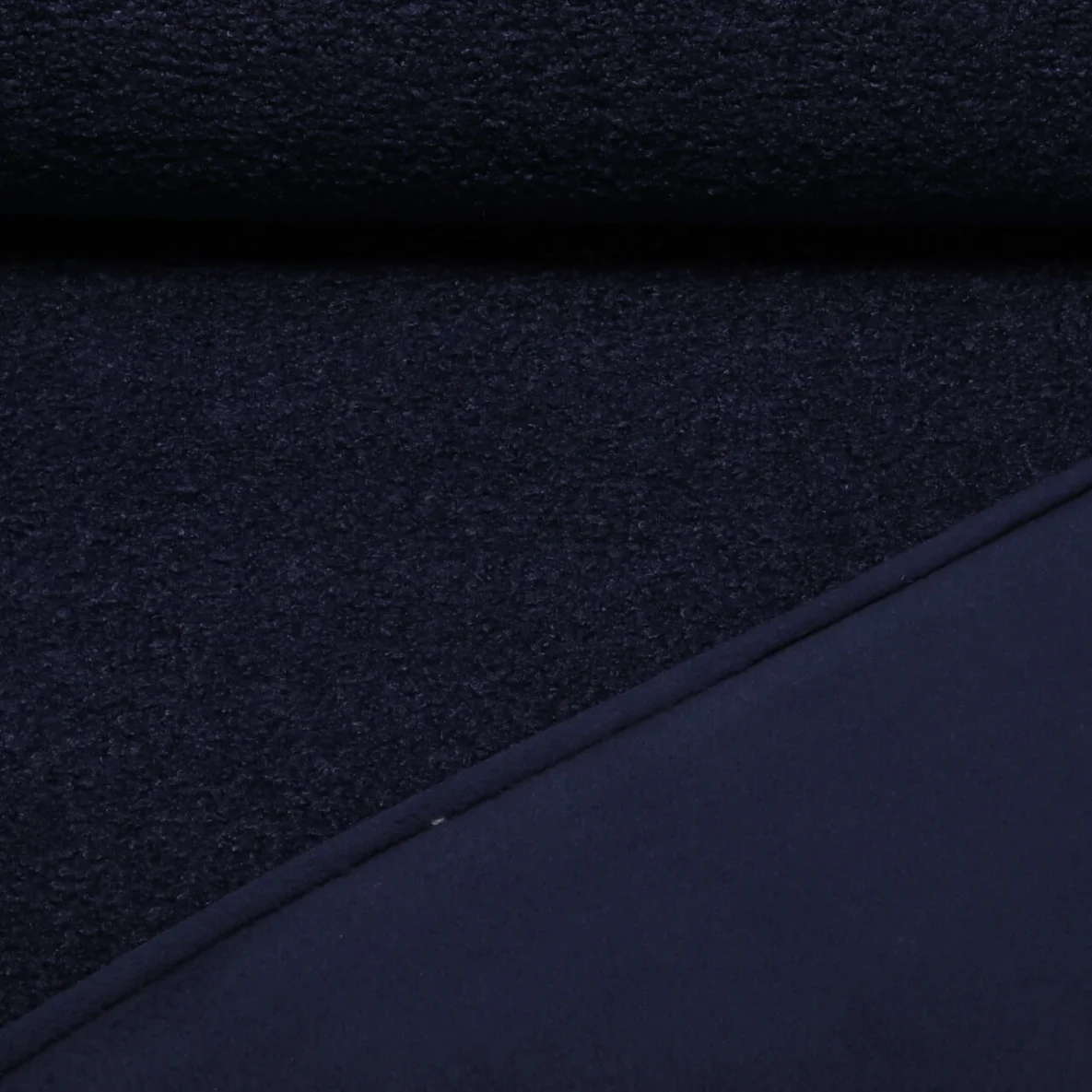 Teddyfleece - Doubleface Uni Marine