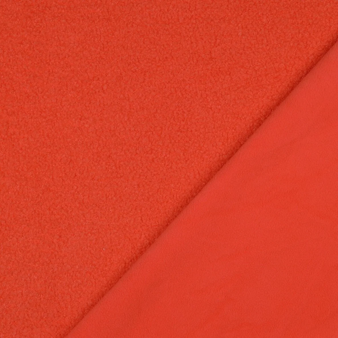 Teddyfleece Doubleface Uni Orange