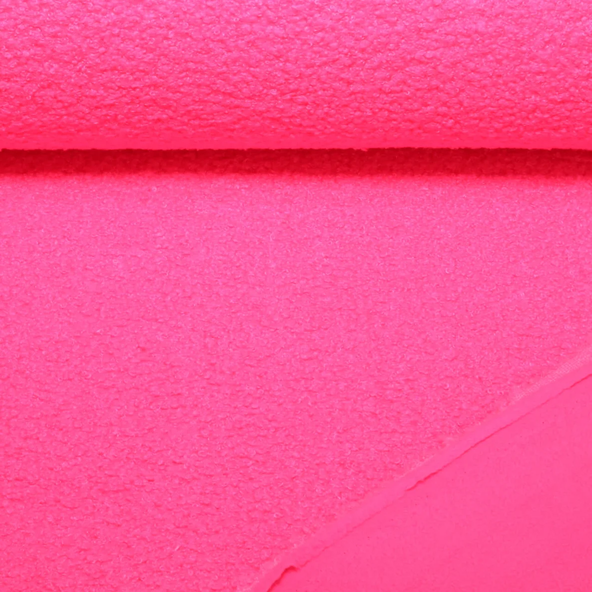 Teddyfleece Doubleface Uni Pink Neon