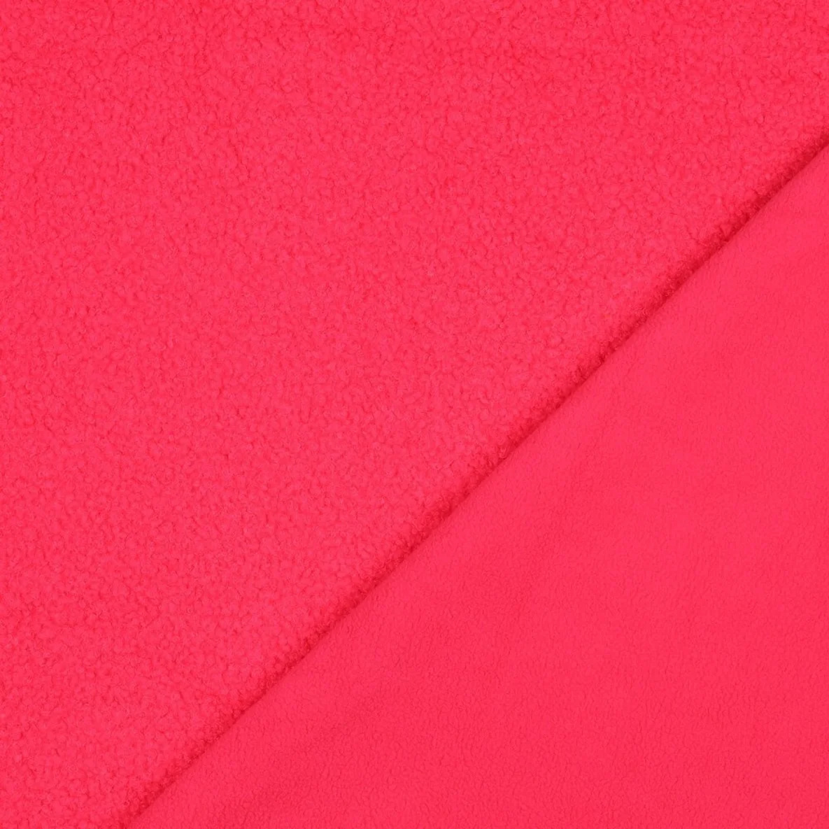 Teddyfleece Doubleface Uni Pink Neon