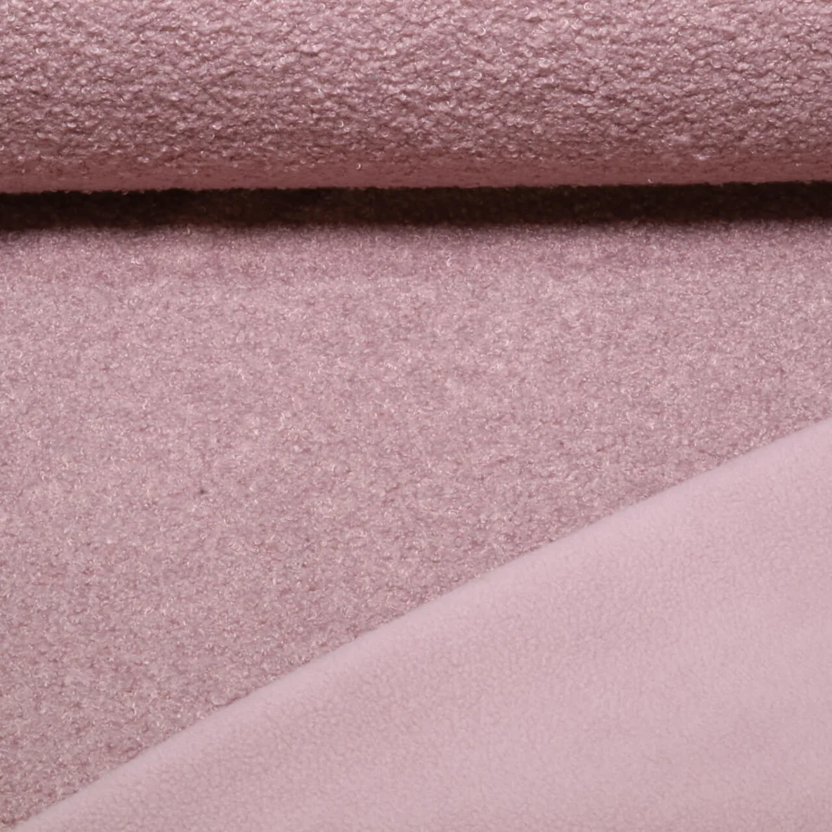 Teddyfleece Doubleface Uni Rose