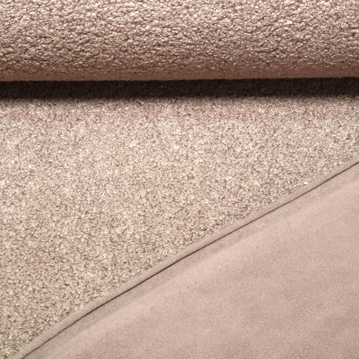 Teddyfleece - Doubleface Uni Taupe