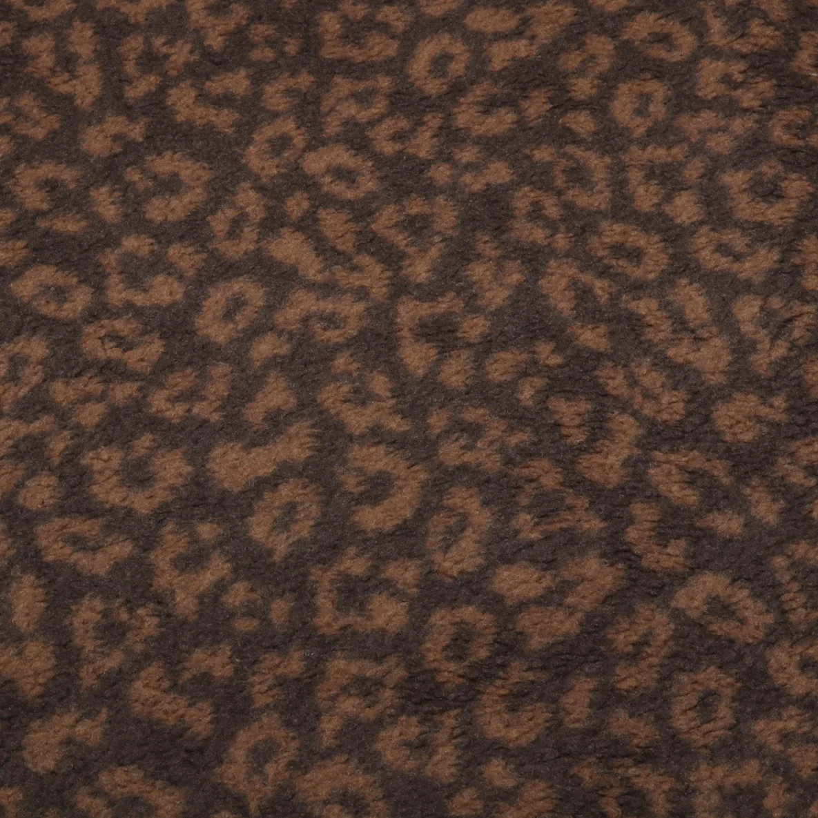 Teddyfleece Jacquard Leo Braun Hellbraun