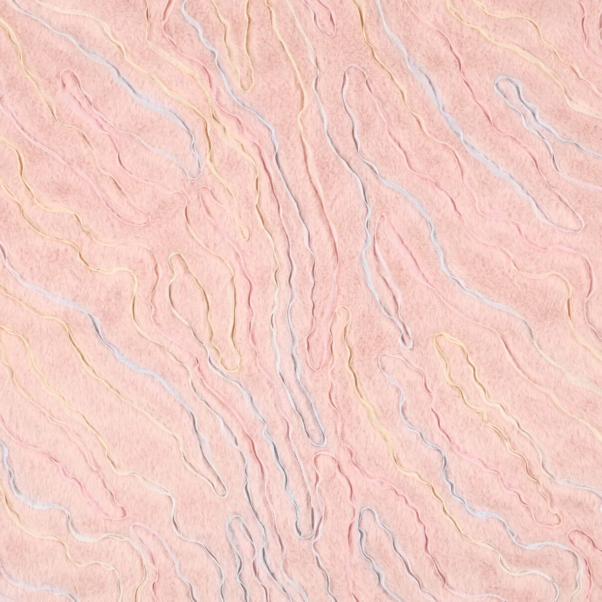 Teddyfleece Plüsch mit Tüll Rosa