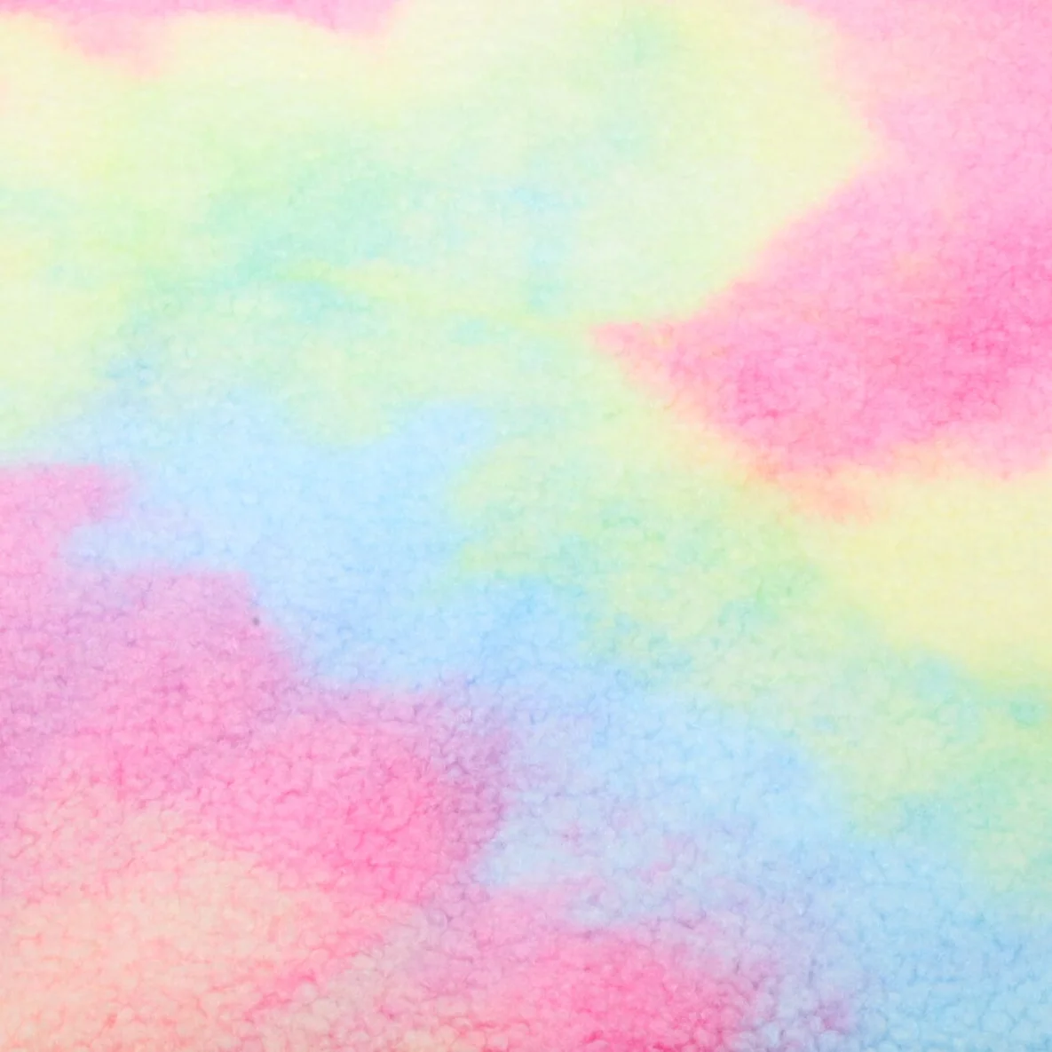 Teddyfleece Regenbogen Tie Dye Multicolor