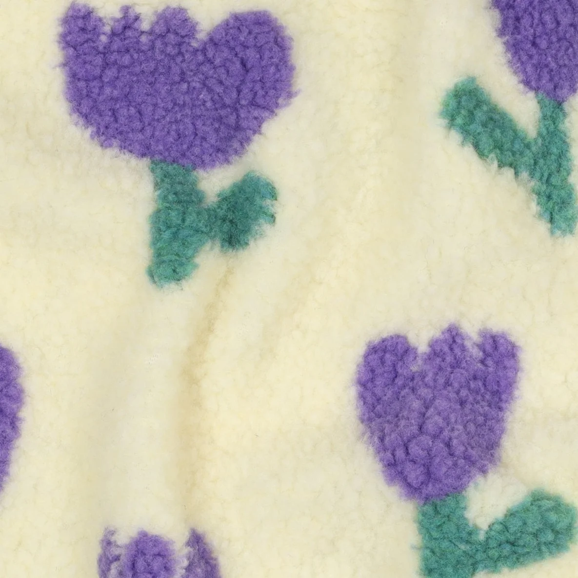 Teddyfleece Tulpen Ecru