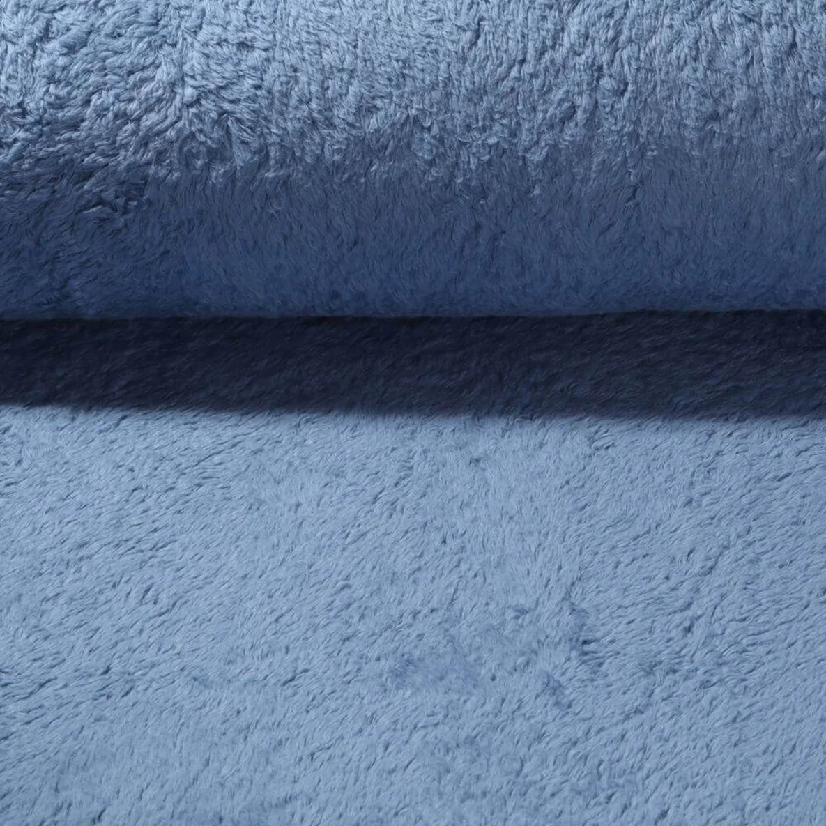 Teddyfleece Uni Jeansblau