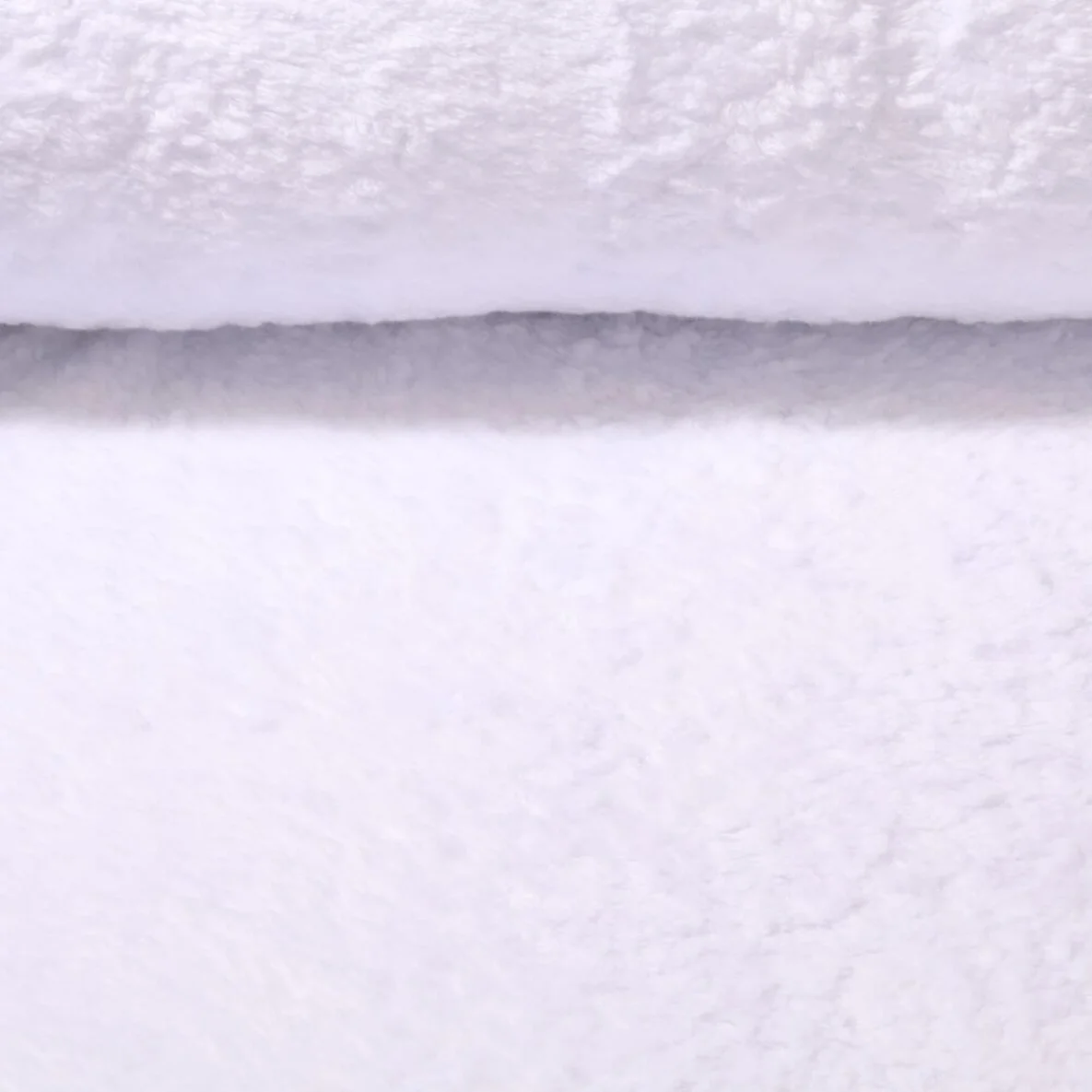 Teddyfleece Uni Weiß