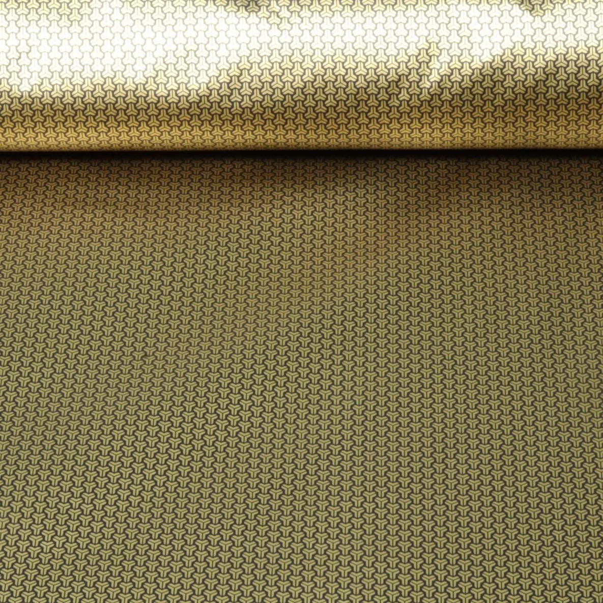 Thermo Futterstoff Grafik Gold Schwarz