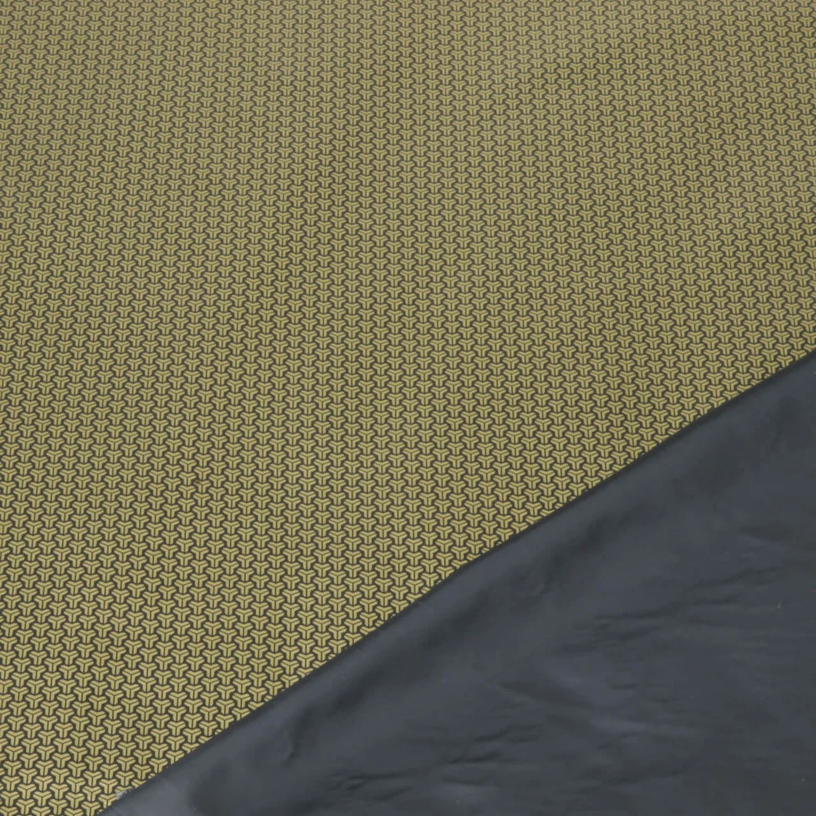Thermo Futterstoff Grafik Gold Schwarz