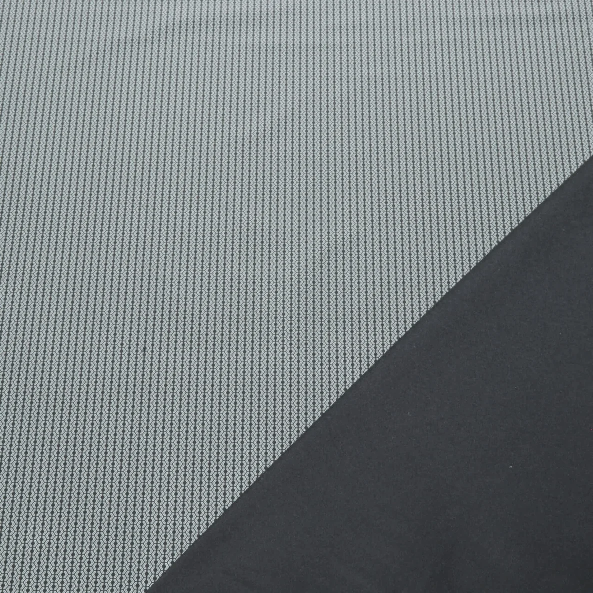 Thermo Futterstoff Punkte Silber Schwarz