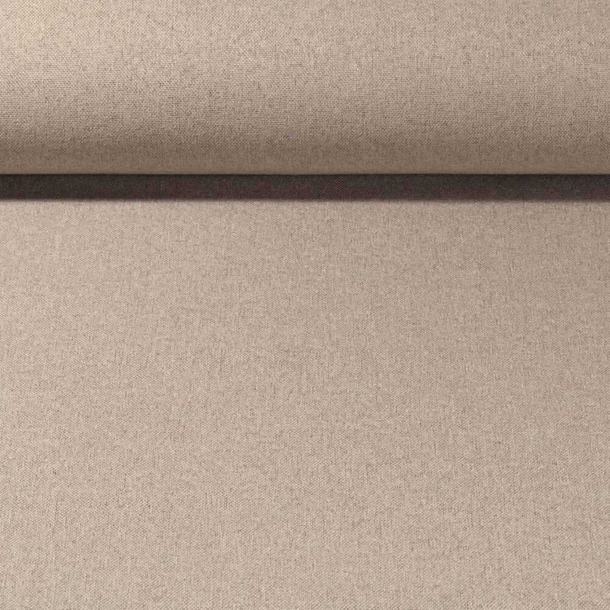 Verdunklungsstoff Leinenoptik Beige Melange 