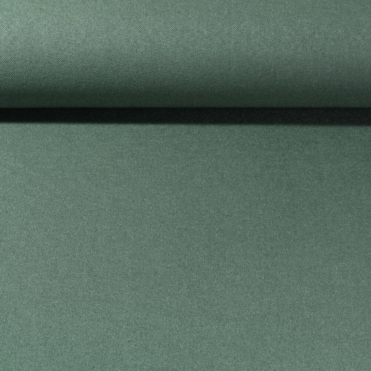 Verdunklungsstoff Leinenoptik Grün Melange 