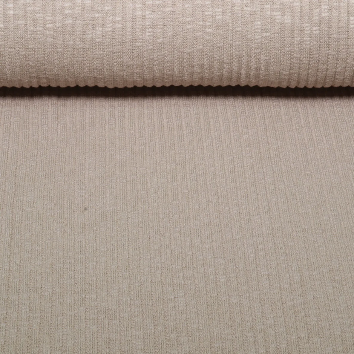 Vintage Strickjersey Beige