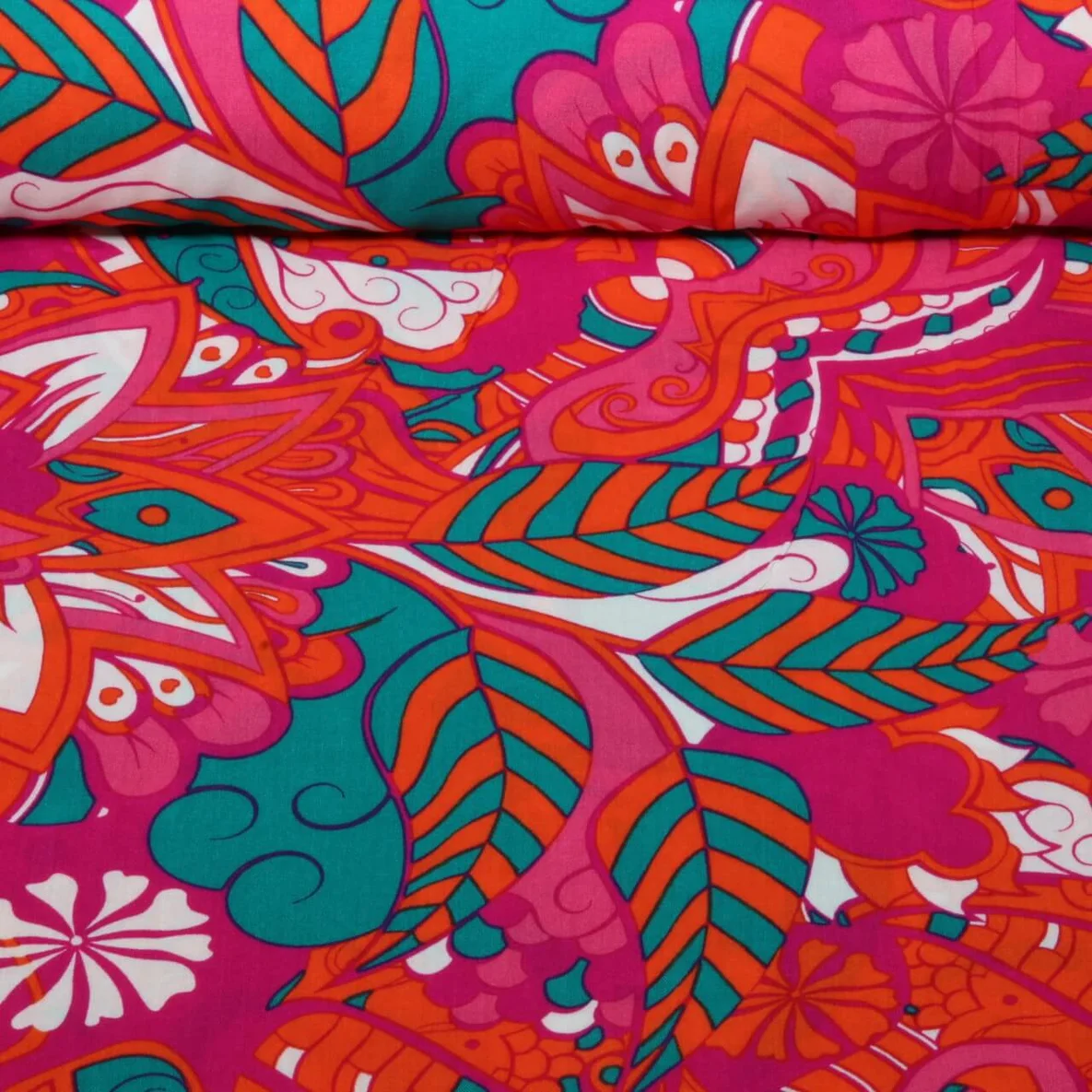 Viskose Blätter Fuchsia