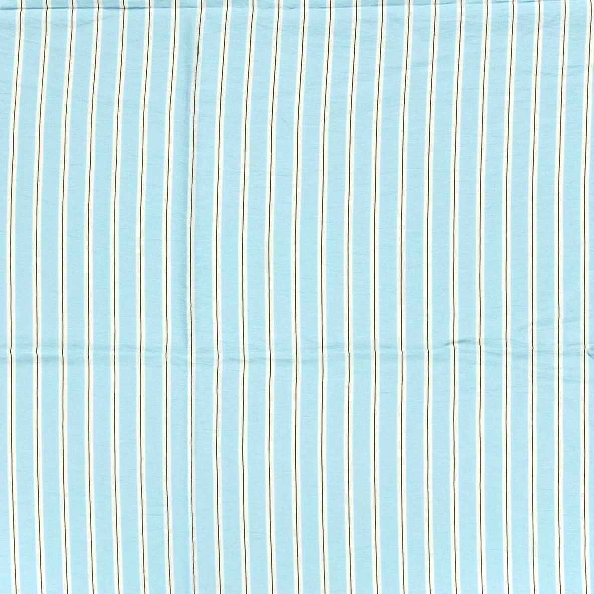 Viskose Crepe Streifen Hellblau