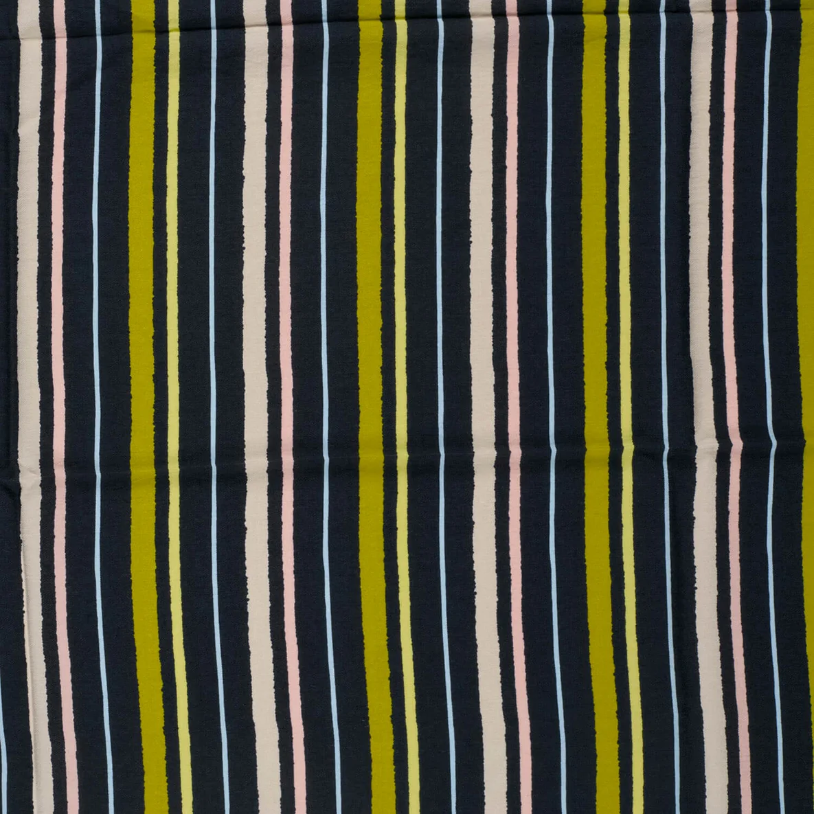 Viskose Crepe Streifen Mix Navy Grün