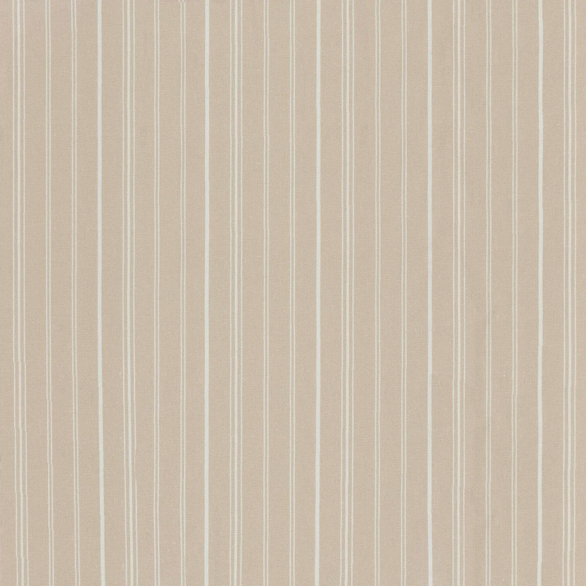 Viskose-Leinen Streifenmix Beige Weiß