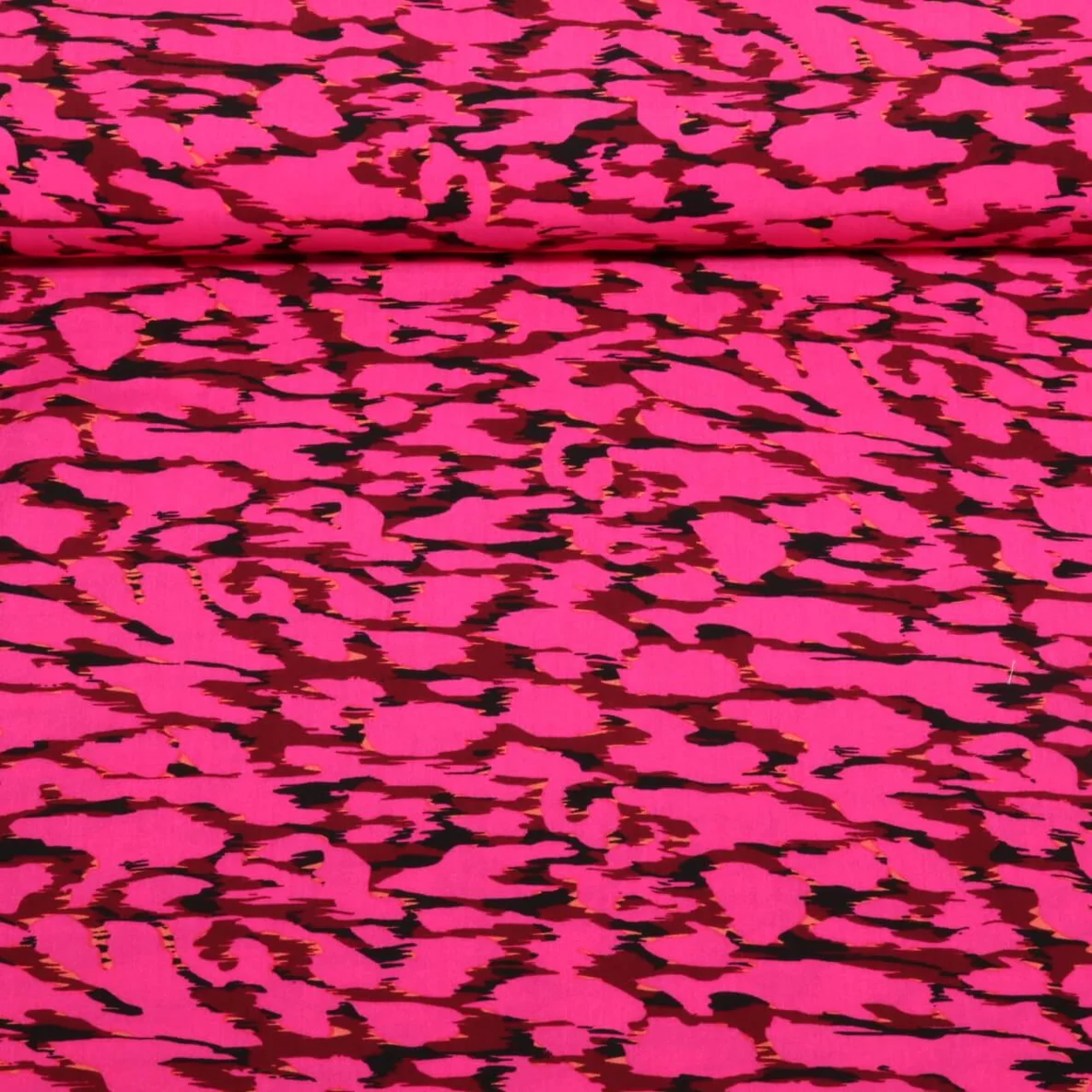 Viskose Leo Abstrakt Pink