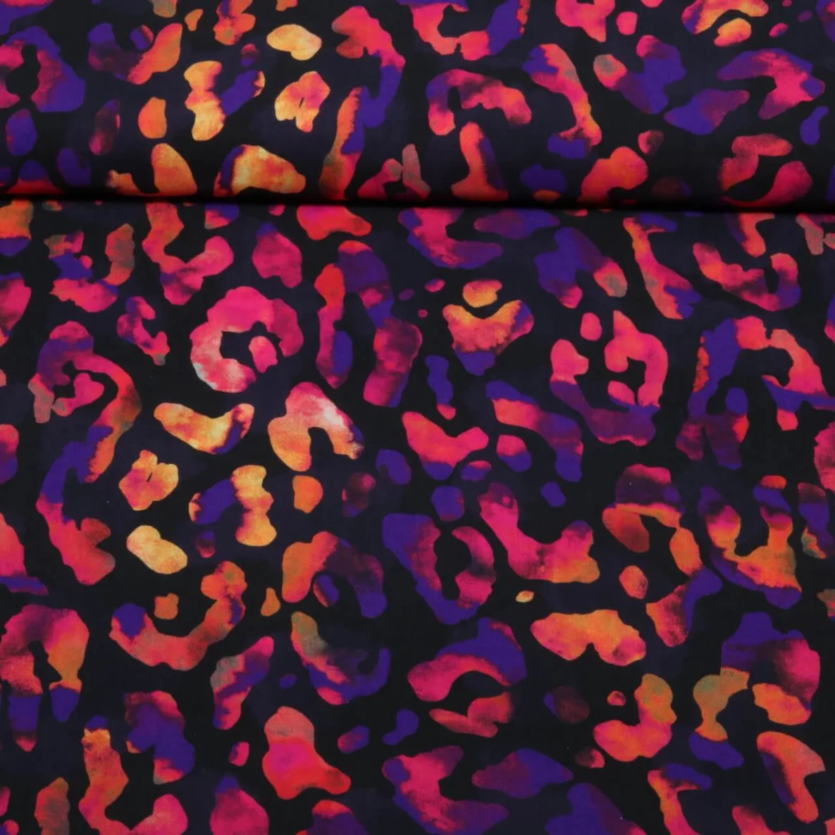 Viskose Leo Abstrakt Schwarz