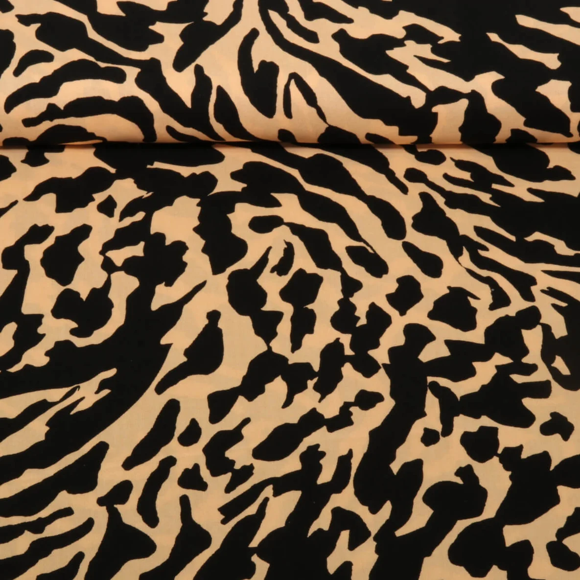 Viskose Popeline Bambus Tiger Pfirsich