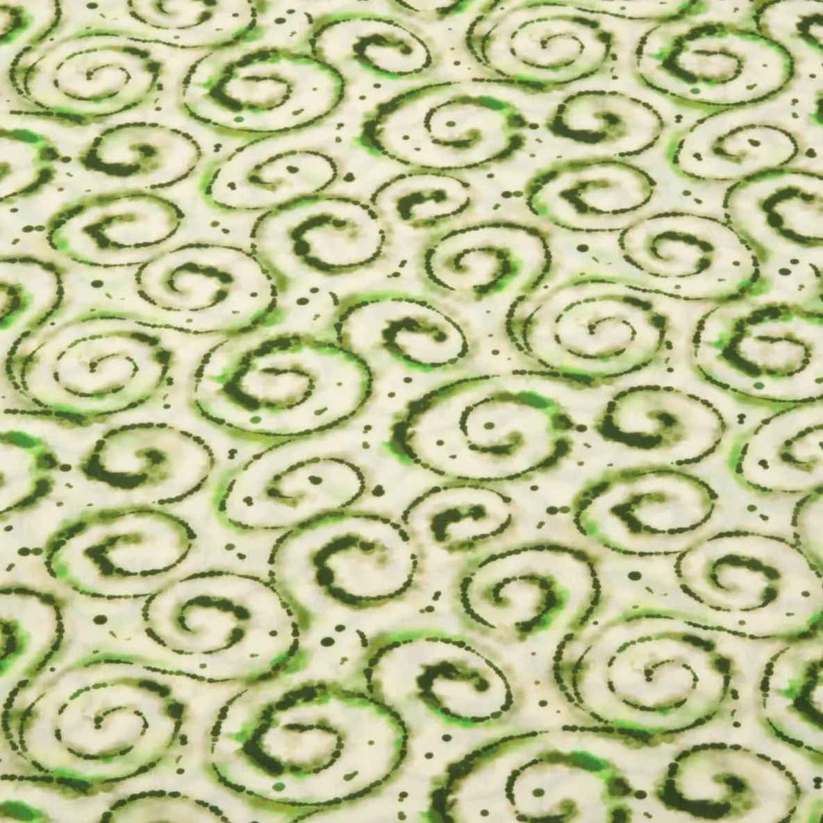 Viskose-Popeline Digitaldruck Tie Dye Grün