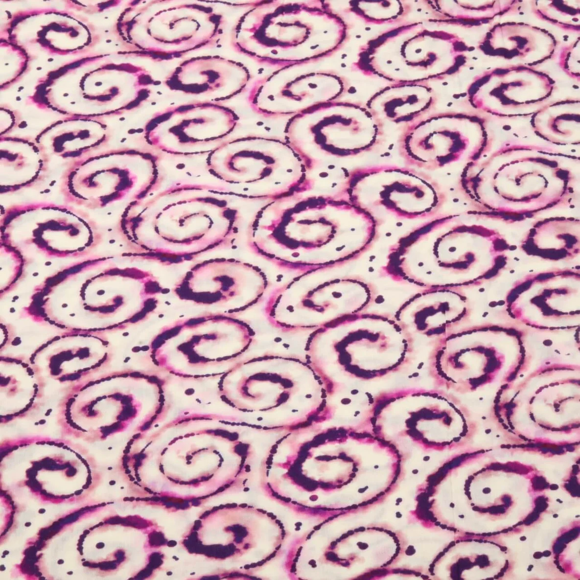 Viskose-Popeline Digitaldruck Tie Dye Lila