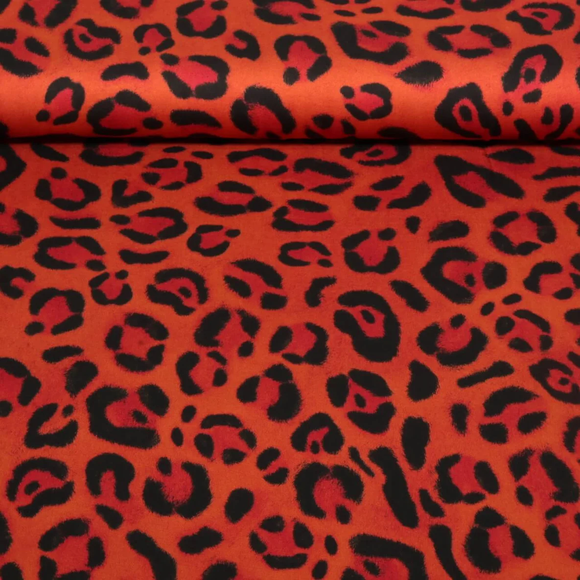 Viskose Popeline Leo Rot