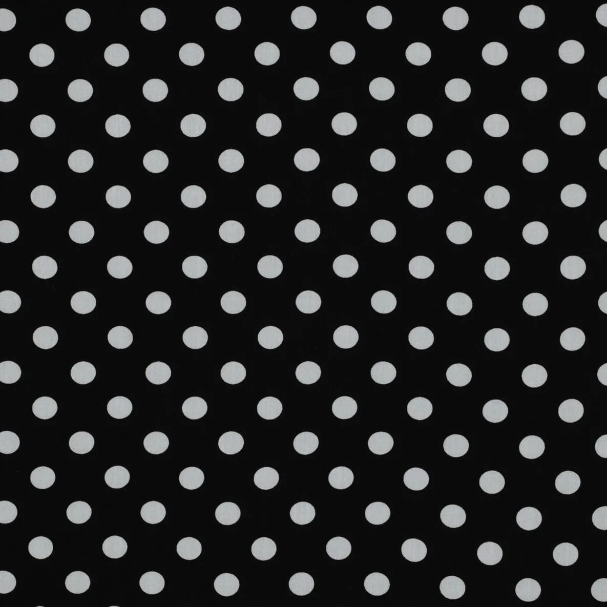 Viskose  Punkte Klein Schwarz Weiß
