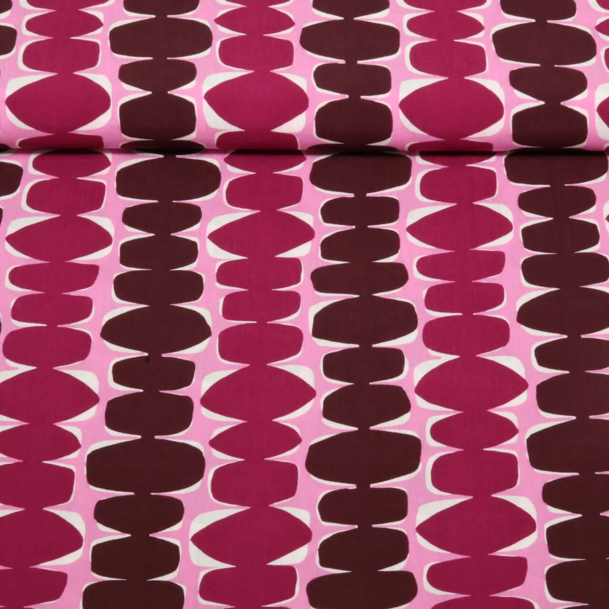 Viskose Retro Rosa EcoVero By Lenzing