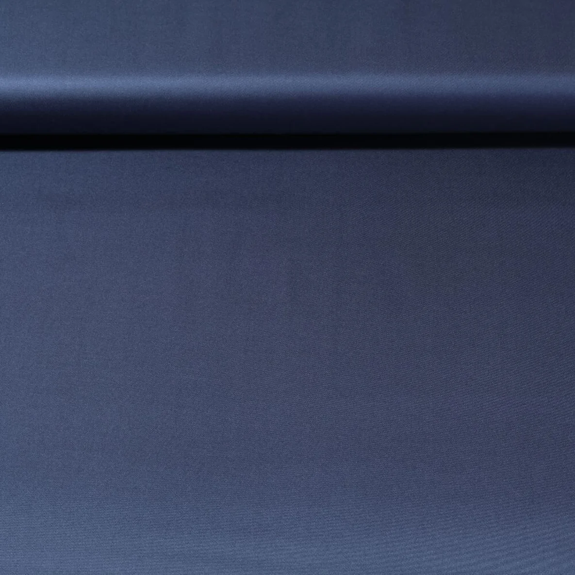 Viskose Satin Dunkles Jeansblau