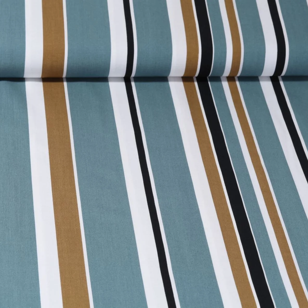 Viskose Streifen Grün