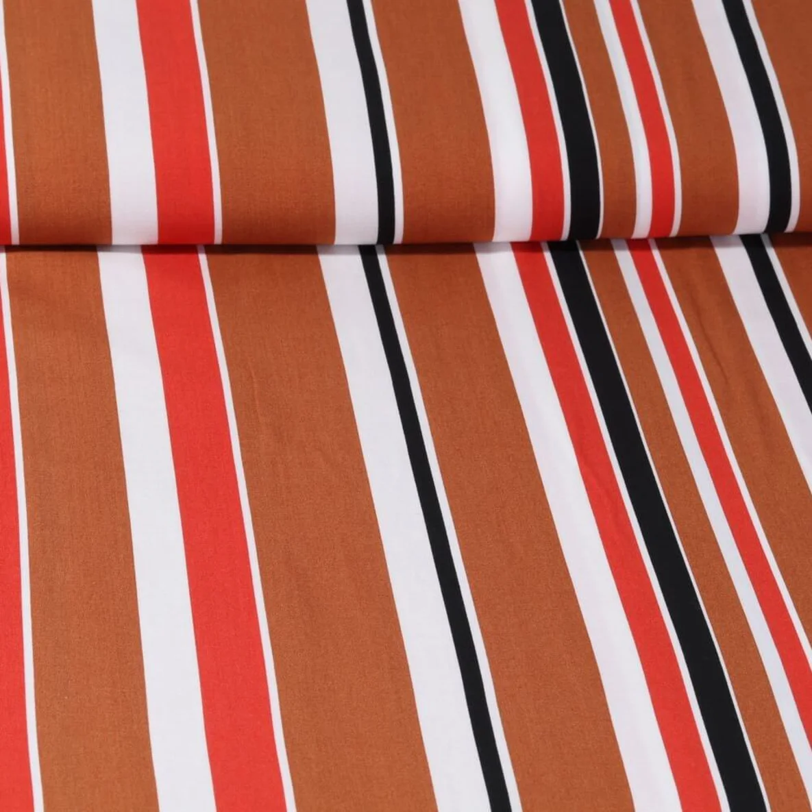 Viskose Streifen Kupfer