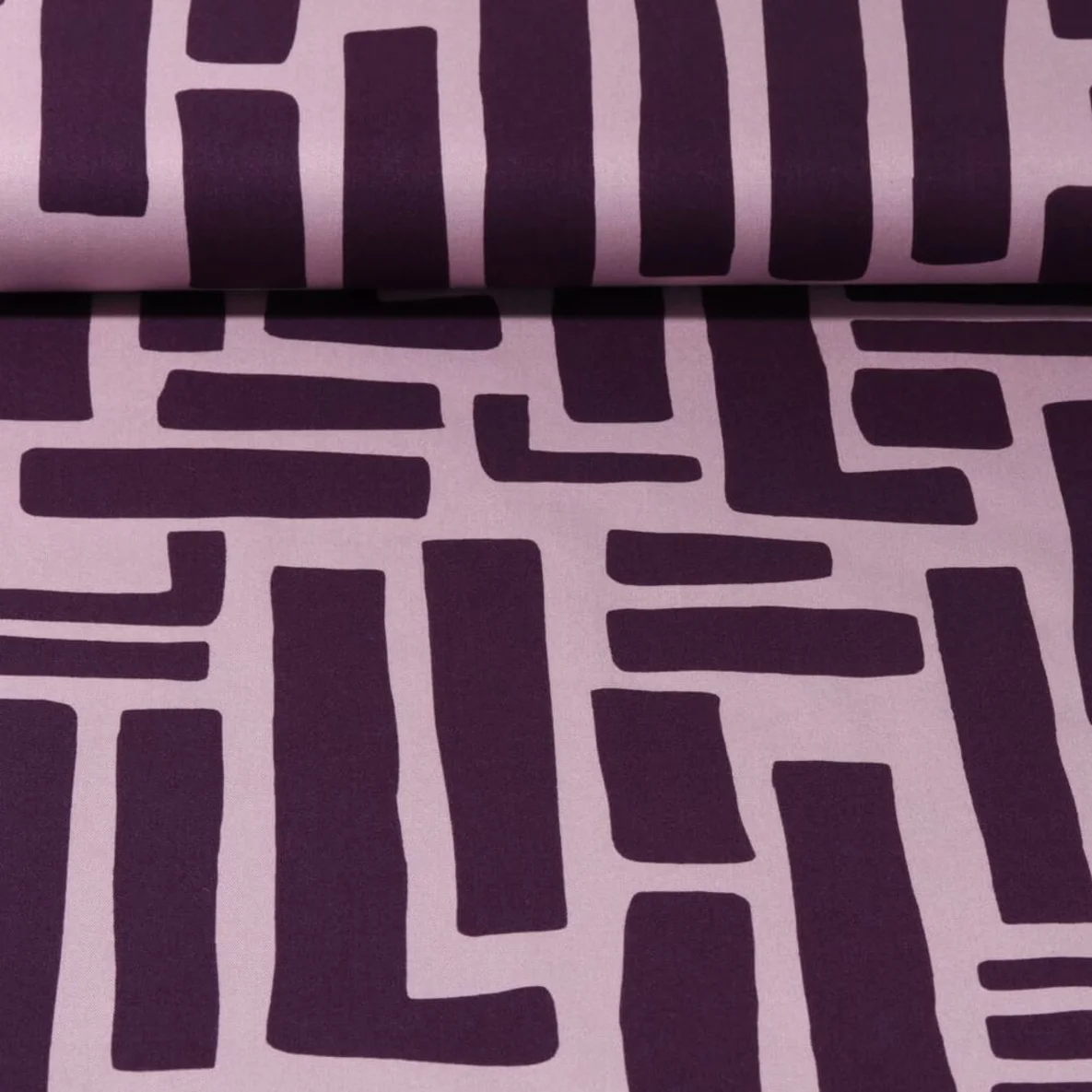 Viskose Stretch Abstrakt Lila