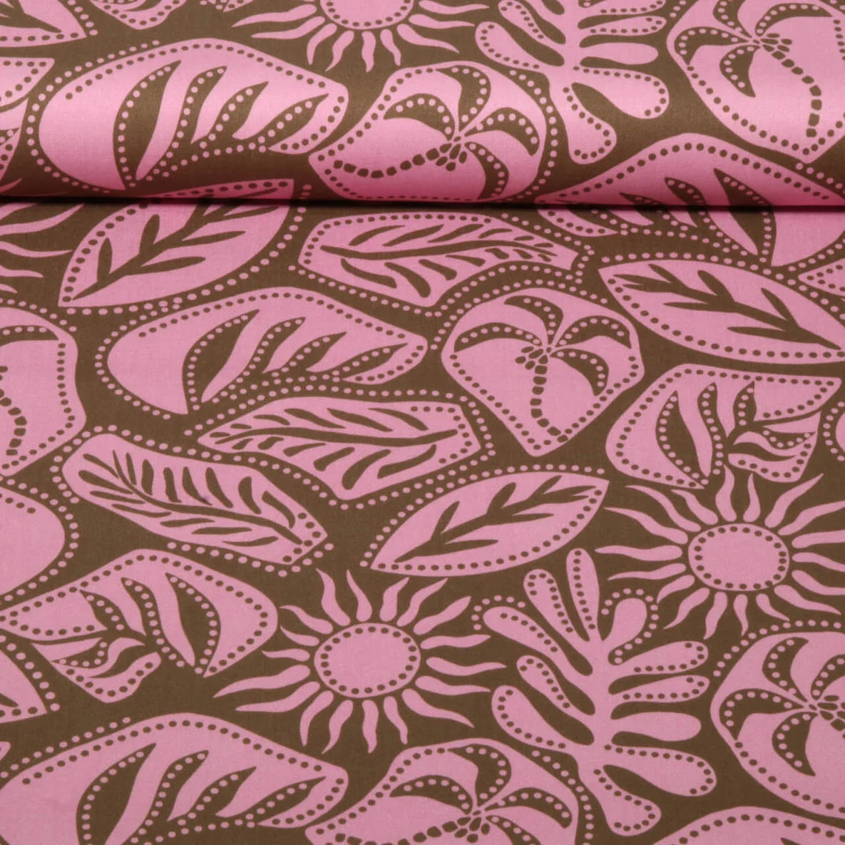 Viskose Stretch Tropical Khaki