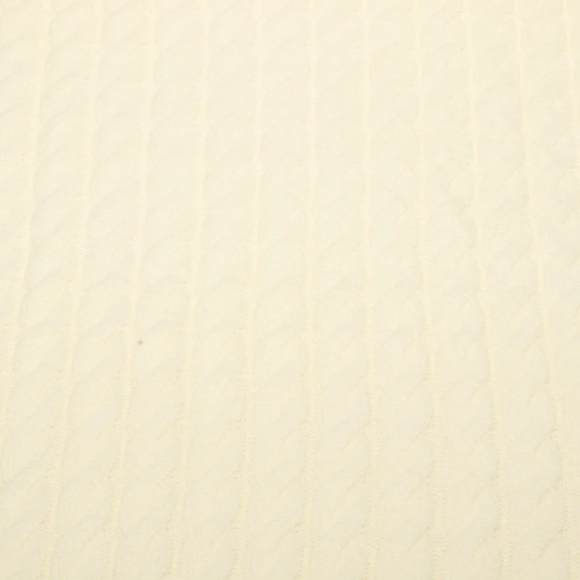 Viskose-Stricksweat Zopfmuster Uni Ecru