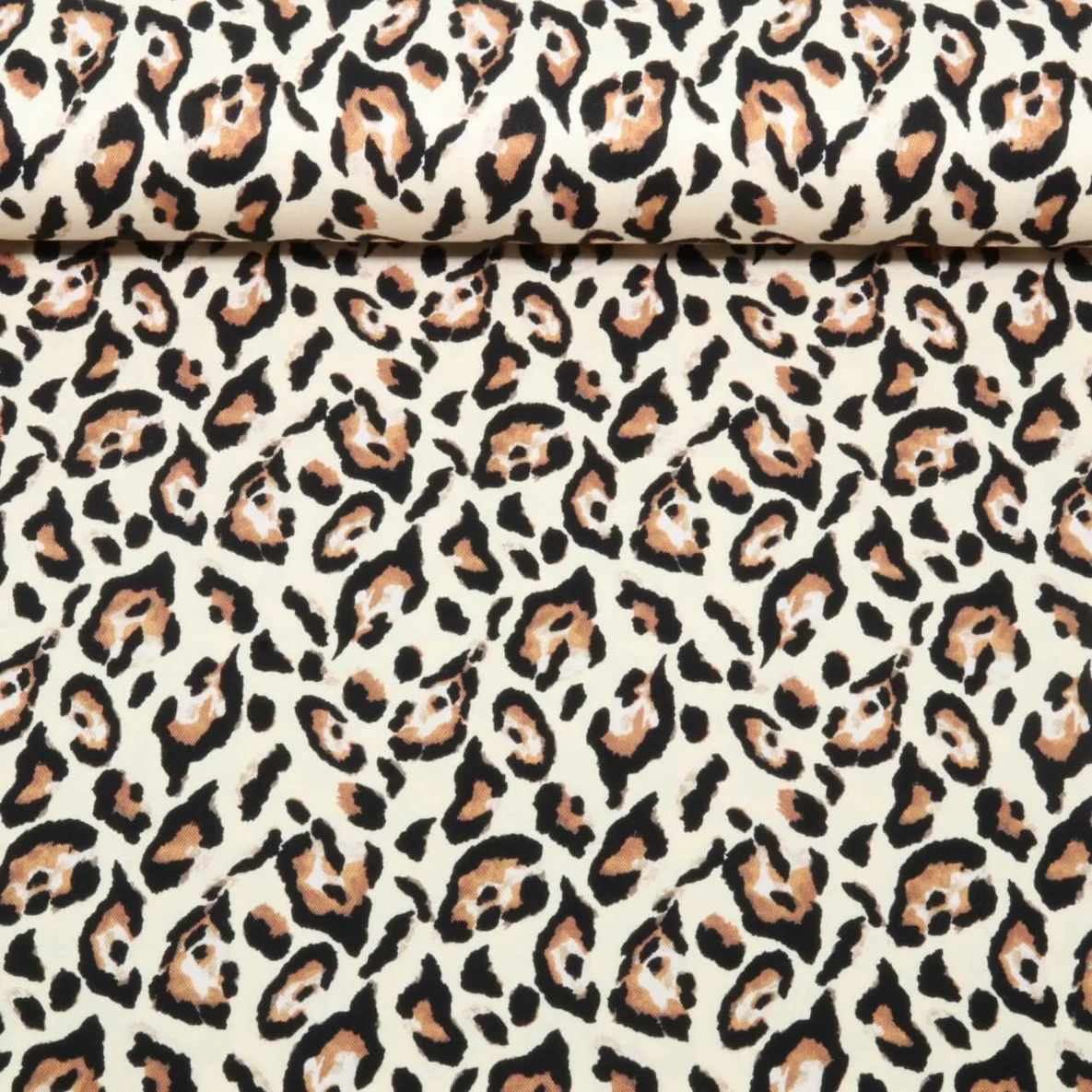 Viskose-Twill Leo Beige