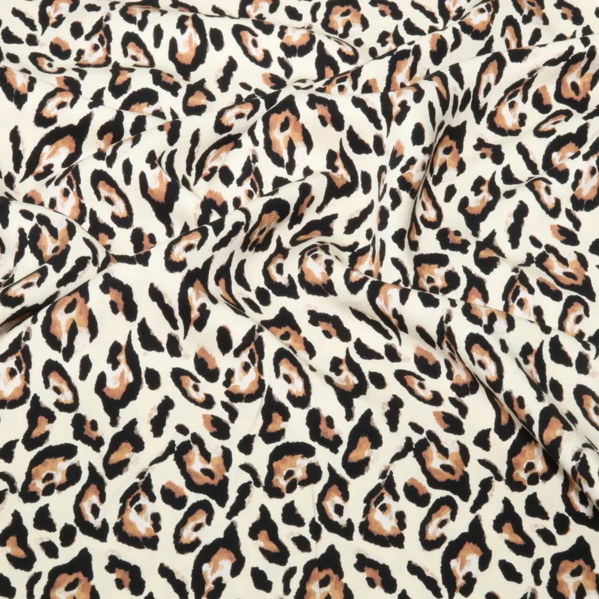 Viskose-Twill Leo Beige