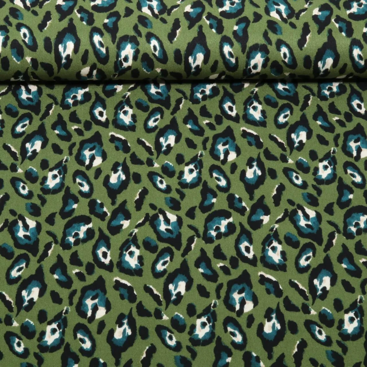 Viskose-Twill Leo Olivgrün